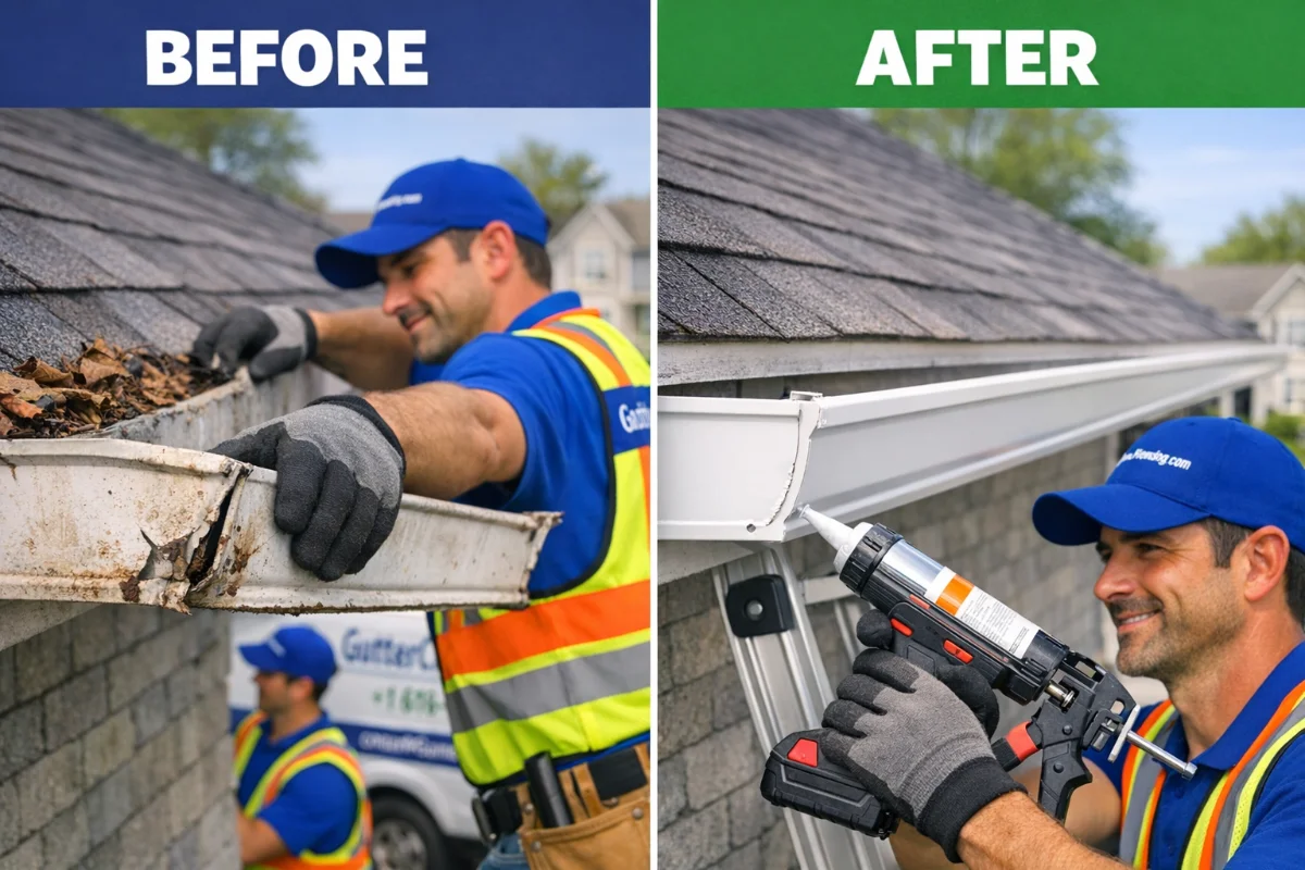 Gutter Cleaning East Peoria IL gutter replacement peoria