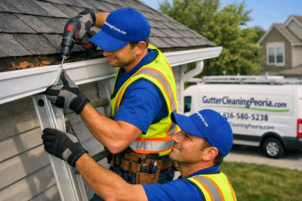 Gutter Cleaning East Peoria IL new gutter installation peoria il